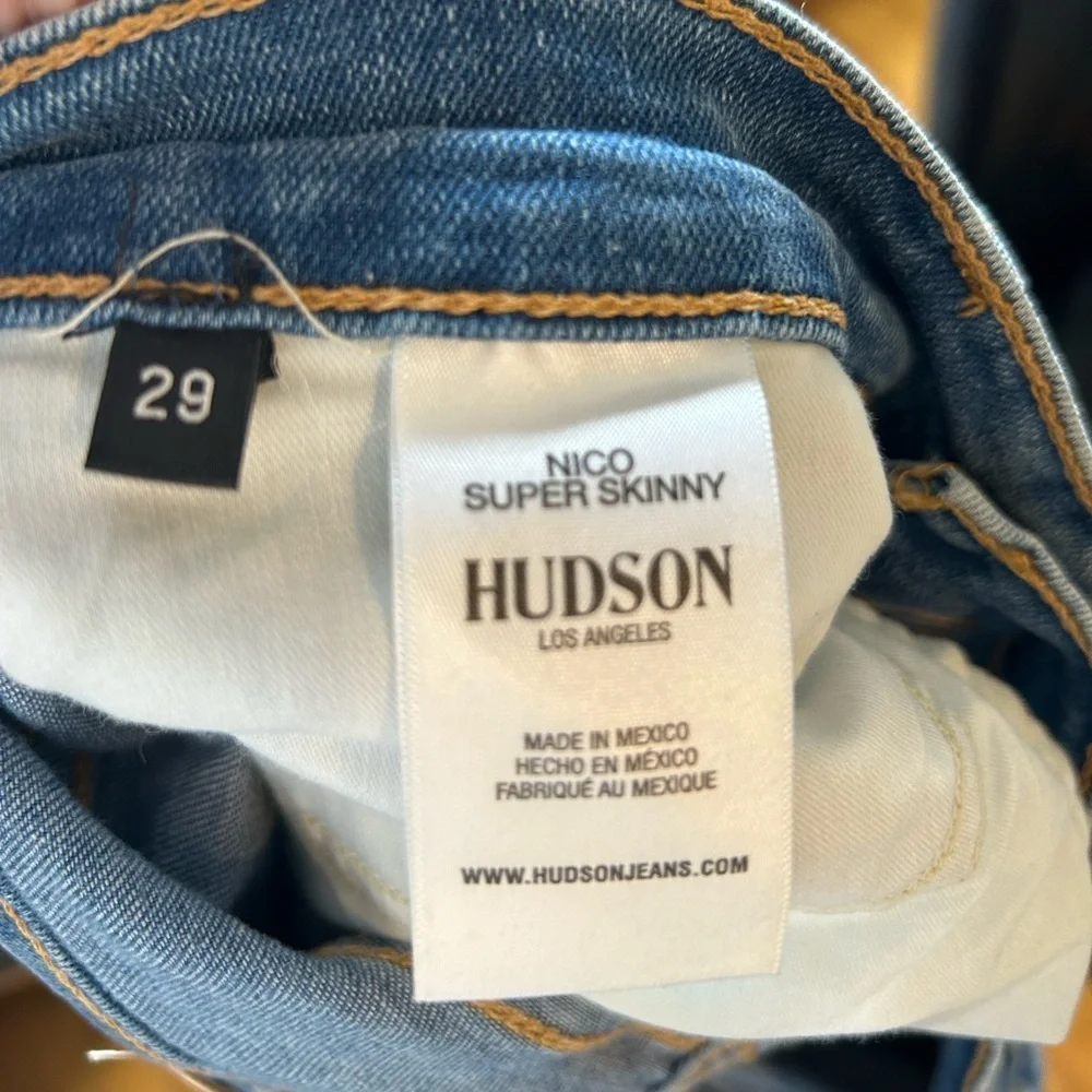 NWT Hudson Jeans Blue Skinny Fit Denim